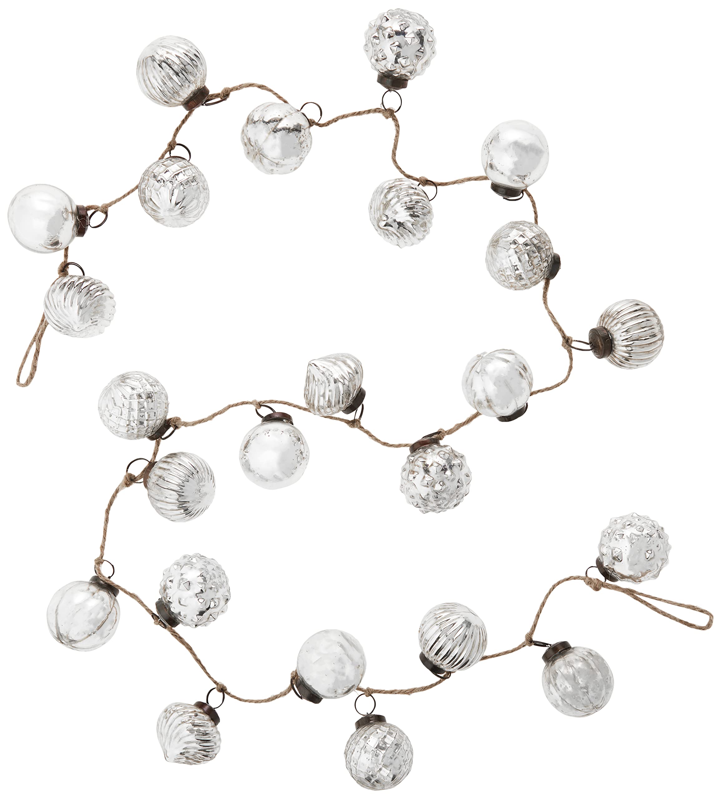 Amazon.com: Creative Co-Op Embossed Antique Silver Mercury Glass